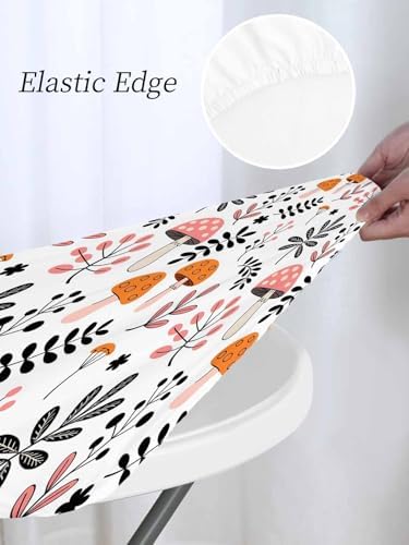 Zankwfner Elastic Waterproof Tablecloth for 55-60 Round Tables
