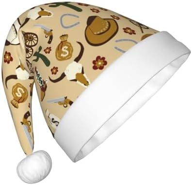 Wild West Cowboy Santa Hat for Kids and Toddlers