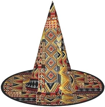 JBYJBX African Textile Patchwork Witch Hat