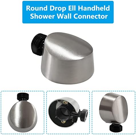 Round Drop Ell Handheld Shower Wall Connector Replacement for Moen A725BN