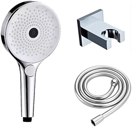 UWEREBFM Handheld Shower Head Set White Chrome
