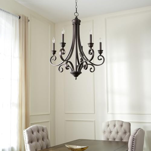 Quorum 6054-5-86 Five Light Transitional Chandelier