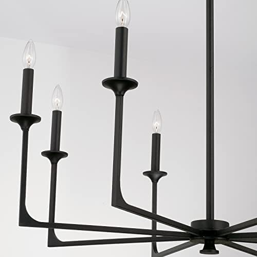 Capital Lighting 437381BI Clint Transitional Bold Metal Candle Chandelier