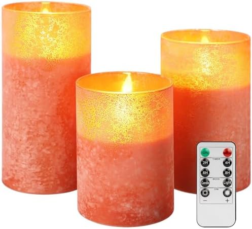 Mingfuxin Flameless Candles with Remote and Timer