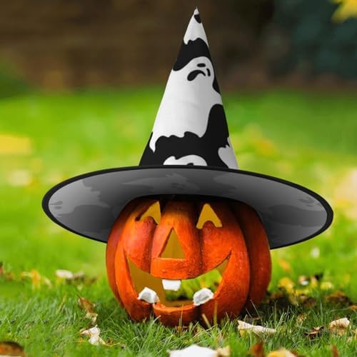Gothic Halloween Witch Hat with Foldable Design