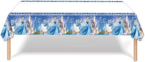 2pcs Cinderella Tablecloth for Birthday Party and Baby Shower