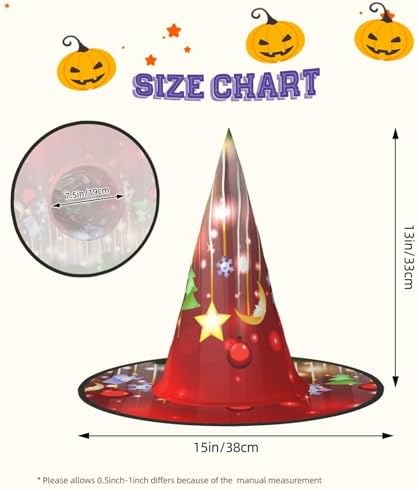 Jbyjbx Christmas Carnival Halloween Witch Hat Themed Party Decor