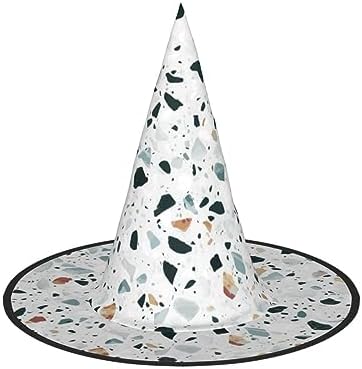 Terrazzo Marble Pastel Print Witch Party Hat