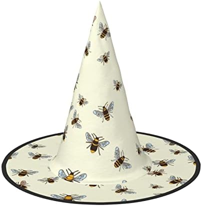 Bee Print Witch Hat for Halloween Parties and Cosplay
