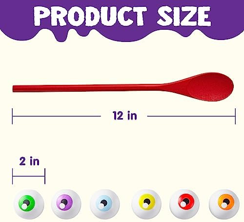 JOYIN Halloween Egg and Spoon Race Game Set