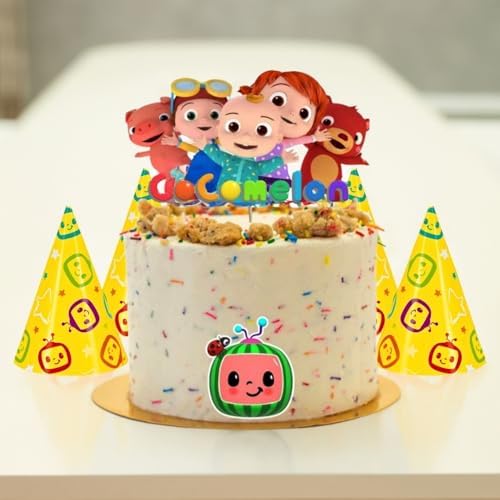 Cocomelon Mini Party Hats Pack of 8