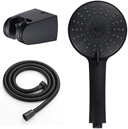 Uwerfm Black Handheld Shower Head with 3 Spray Modes