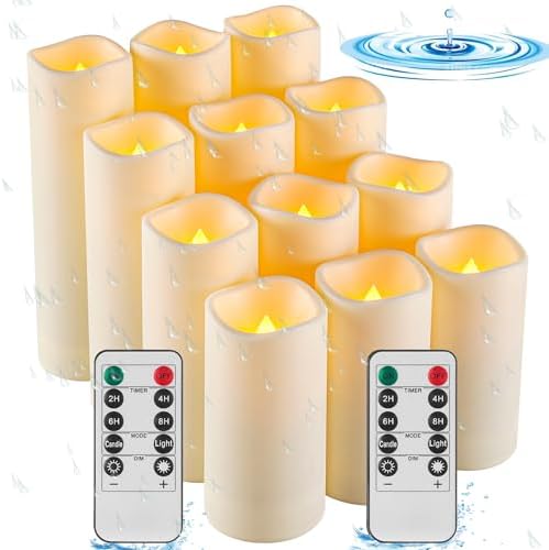Da By Waterproof Flameless LED Battery Candles