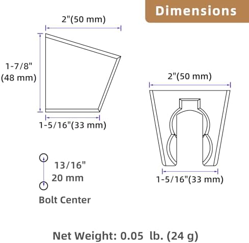Hand Held Shower Bracket with Two Slots Brushed Gold