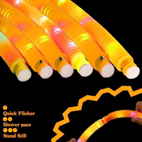 Orange 36 Pack Light Up Party Favors with Glow Sticks