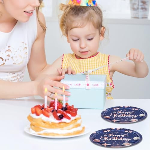40PCS Happy Birthday Tableware Set for Boys and Girls