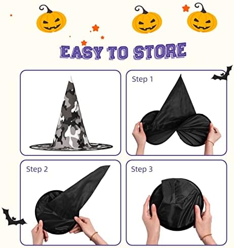 Jbyjbx Witch Hat Camo Print Halloween Costume