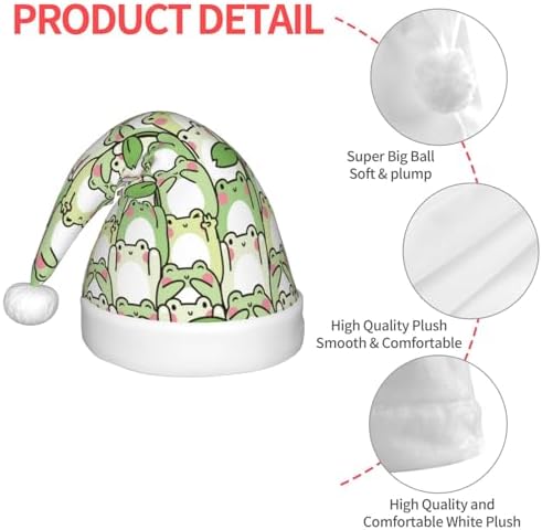 Cute Frog Santa Hat for Kids Baby Christmas Party Headwear