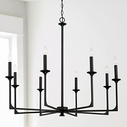 Capital Lighting 437381BI Clint Transitional Bold Metal Candle Chandelier