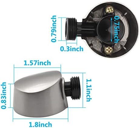 Round Drop Ell Handheld Shower Wall Connector Replacement for Moen A725BN