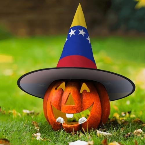 Venezuela Flag Print Witch Hat for Parties and Costumes