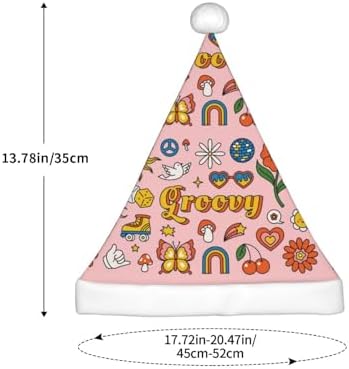 Retro 70s Hippie Santa Hat for Kids Baby Christmas Headwear