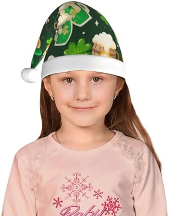 Salelf 10 Pack Santa Hats for Kids Baby Christmas Party Headwear