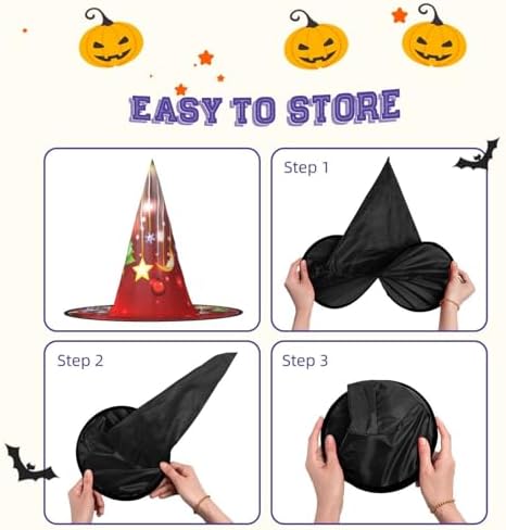 Jbyjbx Christmas Carnival Halloween Witch Hat Themed Party Decor