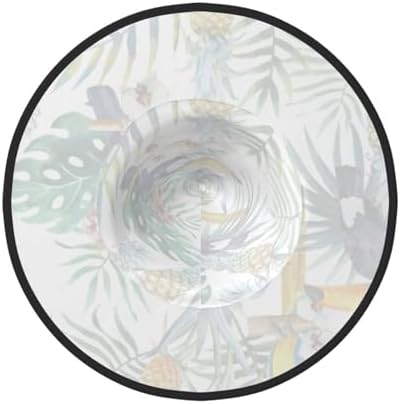 Tropical Leaves Bird Print Witch Hat for Halloween and Parties