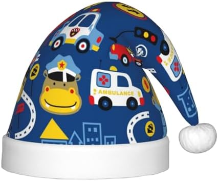 Salelf Animals Rescue Team Santa Hat for Kids