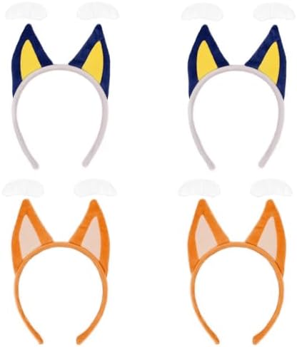 HODRME 8 Piece Dog Ears Headband and Eyebrows Set
