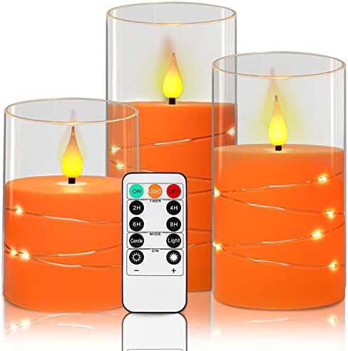Da by Flameless Candles with Remote Control Set of 3