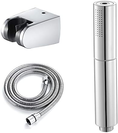 Chrome Handheld Shower Head Set with Hose and Holder