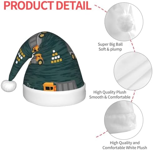 Big Machine Santa Hat for Kids Kids Christmas Hat Plush Holiday Hat