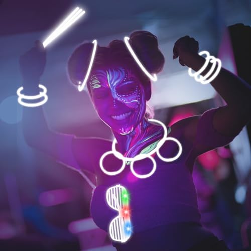 115 PCS Glow in the Dark Party Supplies