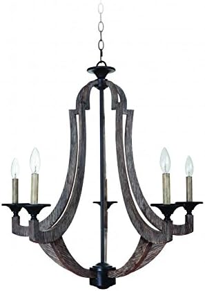 Craftmade 35125-WP Winton 5 Light Candle Chandelier