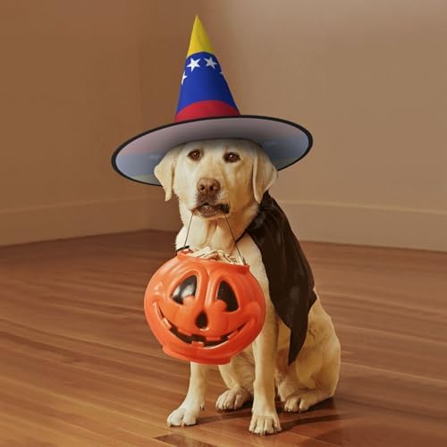 Venezuela Flag Print Witch Hat for Parties and Costumes