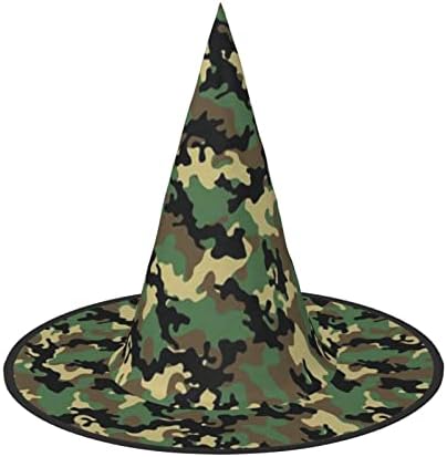 Camo Print Witch Hat for Halloween Parties