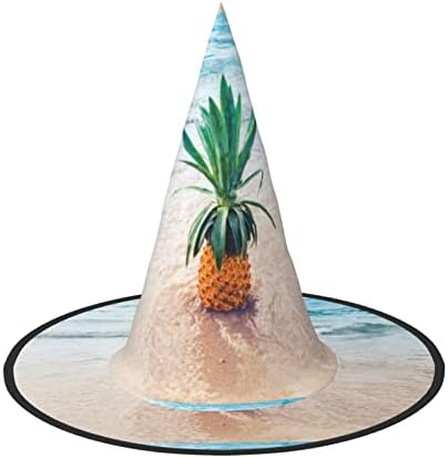 Pineapple By The Sea Print Witch Hat For Halloween Parties