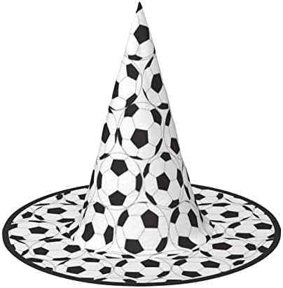 Foldable Soccer Ball Print Witch Hat