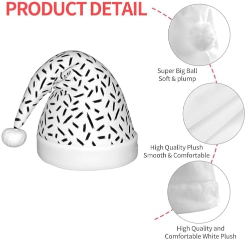 Salelf Strokes Texture Santa Hat for Kids