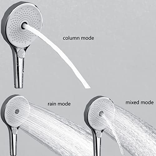 UWEREBFM Handheld Shower Head Set White Chrome