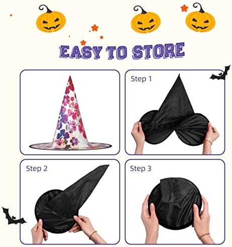 Hawaiian Flower Print Witch Hat for Halloween Parties