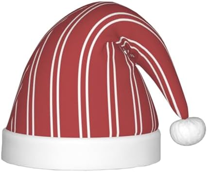 Salelf Striped Red White Santa Hat for Kids Baby Christmas Hat Plush