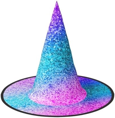 Glitter Sequin Spot Print Witch Hat for Halloween Parties