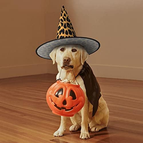 Leopard Print Witch Hat for Halloween and Carnival Events