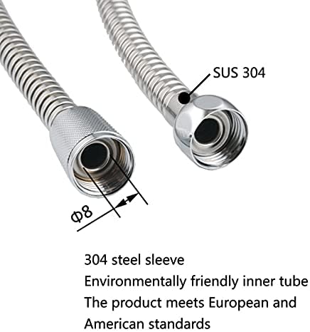 UWEREBFM Handheld Shower Head Set with Hose and Bracket