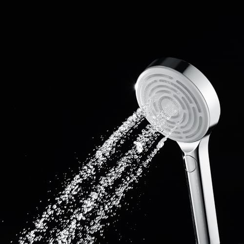 UWEREBFM 3-Function Handheld Shower Head with Adjustable Angle and High Pressure