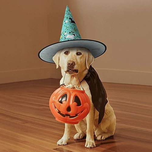 Jbyjbx Goat Frolic Print Witch Hat for Halloween Parties