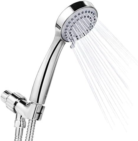 3 Function Handheld Shower Head Set with Chrome Finish and 59 Inch Hose